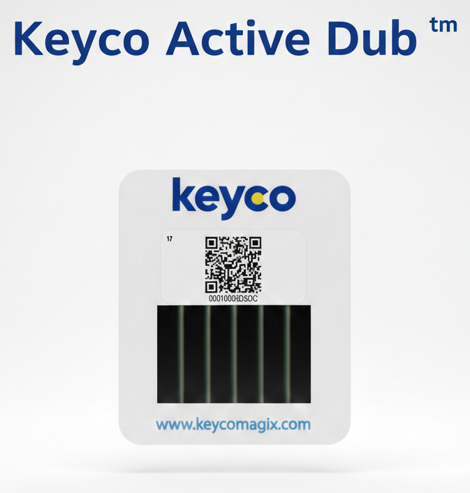 Keyco Active Dub batteryless BLE beacon with energy harvesting for real-time asset tracking